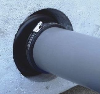 Sanitary pipe wall penetration seal